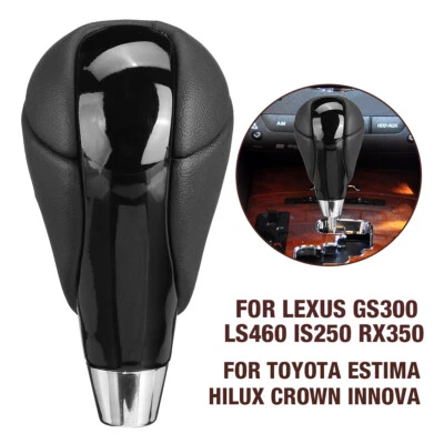 For Toyota Lexus PU Leather Auto Car Gear Shift Knob Shifter Accessories - Image 1 of 4