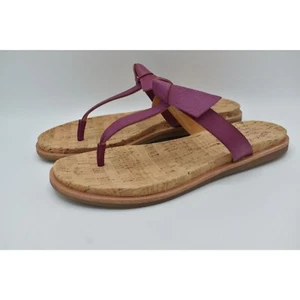 Kork-Ease Womens Size 11 Blake Purple T-Strap Leather Shoes Sandals Thongs - Picture 1 of 12