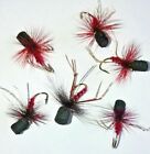 6 No. Claret Suspender Hopper Dry Fly Size 14 - Ref D44 - Trout Fly