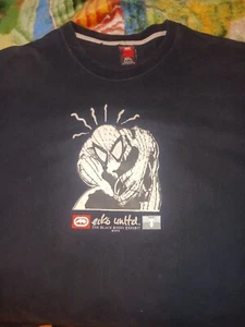 Spider-Man Ecko Unltd Mens 2XL Black Rhino Exhibit 1972 T Shirt Marvel Sold Asis - Picture 1 of 2