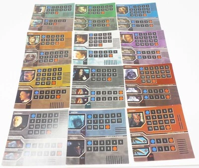 2002 Star Wars Epic Duels 12 Character CARDS COMPLETE Replacement Set Hasbro - Image 1 of 4