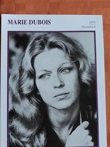 Schönes grosses STARPORTRAIT Foto Marie Dubois 1975/mit deutscher Inforückseite - Bild 1 von 1
