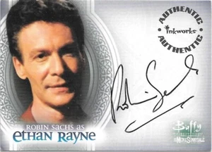 Buffy The Vampire Slayer Robin Sachs as Ethan Rayne signed A-4 card - Picture 1 of 2