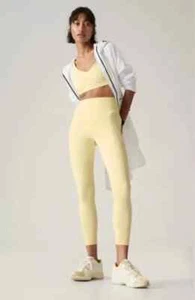 Athleta Salutation Stash Pocket 7/8 Tight Glow Yellow NEW $109 L Large - Picture 1 of 5