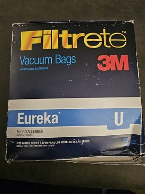Vacum Filtrete 3M Eureka U micro allergen fits 7600,7700,7900,9000 upright Clean - Image 1 of 3