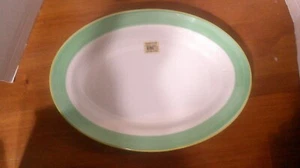 RARO NUOVO PIATTO DA PORTATA 16" X 12" articoli hotel e ristorante Calipso Verde - Foto 1 di 3