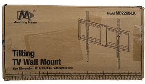 Montaje Dream Inclinable TV Montaje en Pared MD2268-LK Negro TV Tamaño: 37"-75" Caja Abierta - Imagen 1 de 12