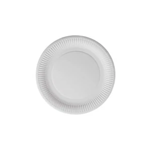 BioCoated Compostable Single Use Lined Paper Plates ø22.6cm 125pcs - Picture 1 of 4
