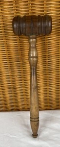 Vintage Wooden Judge Auctioneer Law Gavel - Picture 1 of 10