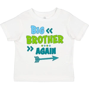 Inktastic Big Brother Again With Arrow Toddler T-Shirt Family Bro Sibling Gift - Picture 1 of 9