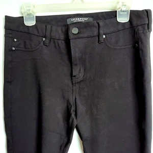 Pantalones Leggings Liverpool Los Angeles Slim Taper Negros Elastizados al Tobillo Talla 10/30 - Imagen 1 de 10