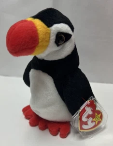 Ty Beanie Baby Puffer the Puffin Bird #4181 Tag Errors - Picture 1 of 13