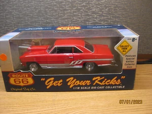 1/18 1966 Chevy Nova Pro Stock in rot von Ertl/American Muscle #780596 - Bild 1 von 24