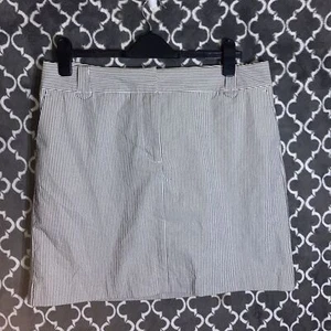 Ann Taylor Loft gestreifter Rock Damengröße 12 neu 49 $ mit Taschen hat Flecken - Bild 1 von 9