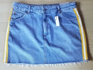 Falda Denim Topshop Moto Marca del Reino Unido Talla 12US 16UK 44EUR NUEVA - Imagen 1 de 8