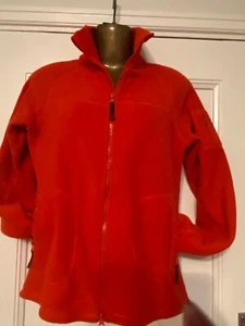 GREAT RED FLEECE ZIPPED TOP SIZE M - Picture 1 of 7