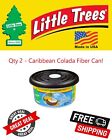 Little Trees Caraïbes Colada Fibre Can assainisseur d'air pour maison et voiture PACK DE 2 !