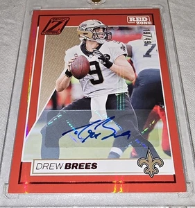 2024 Panini Zenith Drew Brees - Red Zone Auto #/49 - Saints Legend - Bild 1 von 9
