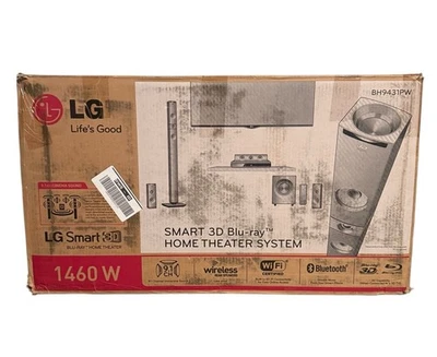 LG Home Theater System Blu Ray Smart 3D 9.1ch Cinema Sound BH9431PW 1460W NEW - Image 1 of 4