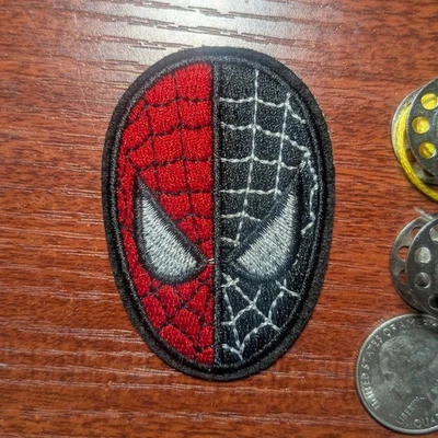 Spiderman Venom Patch Comic Super Hero Villians Embroidered Iron On 1.75x2.5" - Image 1 of 3