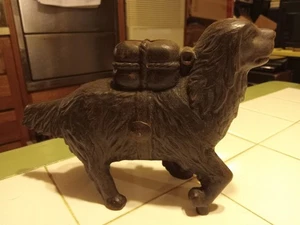 All Metal Dog Bank 8 X 2 X 5 1/2" - Picture 1 of 7