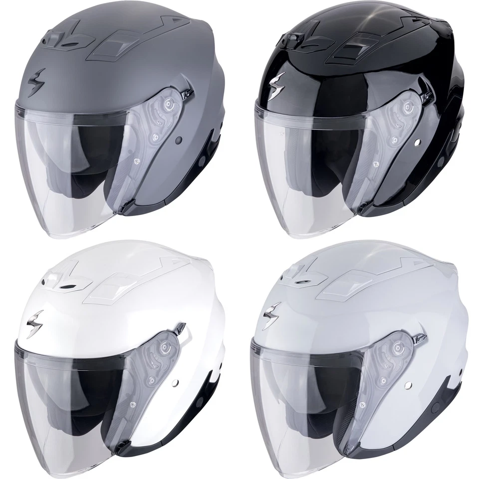 Scorpion Motorrad Helm EXO-Z1 Solid Jethelm mit Visier und Sonnenblende - Bild 1 von 1