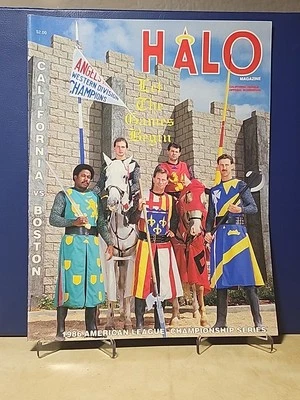 1986 Halo Magazine ALCS Program California Angels vs. Boston Red Sox - Image 1 of 4