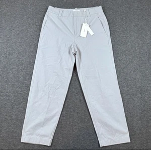 Vince Pants Womens 2 Light Gray VS24022226 Straight Leg 100% Cotton Casual New - Picture 1 of 13