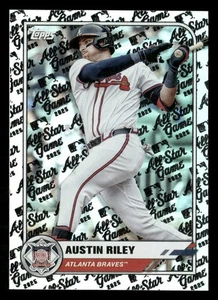 2025 Topps All Star Logo - Austin Riley Silver Rainbow Foil #75 Braves - Picture 1 of 2