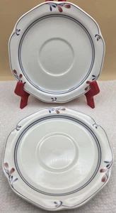 Noritake Copper Bud 2 Saucers Gala Cuisine - Picture 1 of 9