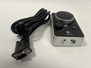 Vtg Logitech Z4 Computer Speaker Volume Control Pod 9-pin DB-9 male serial cable - Afbeelding 1 van 6