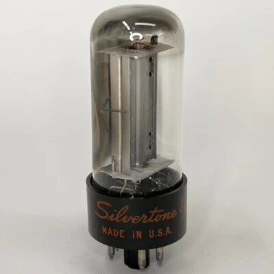 (1) Tubo Silvertone 17DE4 probado código de fecha 052 media onda rectificador de vacío Foto 1 de 3