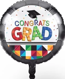 Creative Converting Fractal Fun Graduation Foil Balloon, Multicolor - Picture 1 of 1