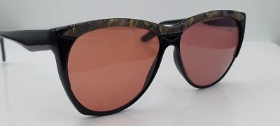 Vintage Guy LaRoche 601 Black Gray Pearl Oval Sunglasses Italy FRAMES ONLY - Image 1 of 4