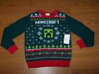 Size (4) Boys Christmas Sweater Jumping Beans Minecraft