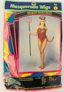 Rubies Costumes Women's Sequin Bodysuit Black Halloween Costume Trick Or Treat - Picture 1 of 6