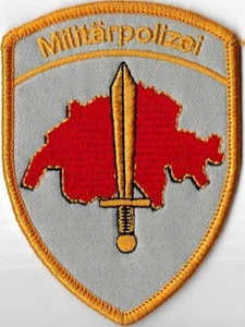 SCHWEIZ Milit. Polizei ca.20 Ja. alt Police Abzeichen Patch SWITZERLAND Suisse - Bild 1 von 1
