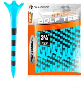 Volle Auswahl Golf Tees 4 Zinken Tasse Kunststoff 3 1/4 Zoll türkis - Bild 1 von 4