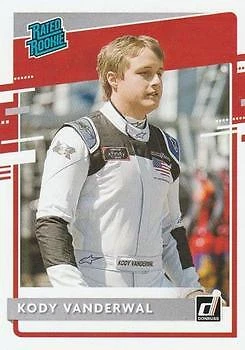 Kody Vanderwal 2021 Donruss Racing - #30 - Rated Rookie - Image 1 of 2