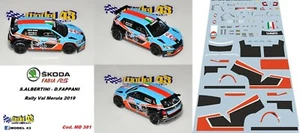DECAL 1/43 - SKODA FABIA R5 - ALBERTINI - Rally Val Merula 2019 - Imagen 1 de 1