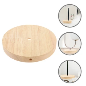 Lamp Base Components Light Parts Table Solid Wood Desk Wooden Stand - Picture 1 of 12