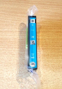 ORIGINALE EPSON 26 cartuccia blu ciano ORIGINALE T2612 ORSO POLARE inchiostro sottovuoto - Foto 1 di 3