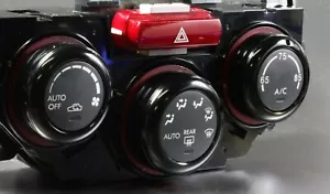 SSCO FULL BLACK 08-14 CLIMATE CONTROL COVERS ALUMINUM FITS WRX STI HATCH GR - Bild 1 von 2