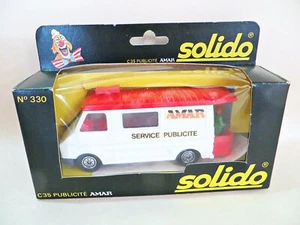 SOLIDO 330 'CITROEN C35 AMAR CIRCUS PUBLICITE VAN' VINTAGE/ORIGINAL. MIB/BOXED - Picture 1 of 8