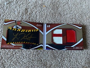 2022 Panini Absolute Lars Nootbar RC 13/25 Material Booklet Auto Cardinals