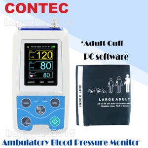 Monitor de presión arterial ambulatorio de mano CONTEC, monitor NIBP, manguito adulto - Imagen 1 de 12
