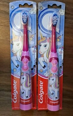 2 Colgate Sonic Power Toothbrushes Rainbow Unicorn  - Image 1 of 2