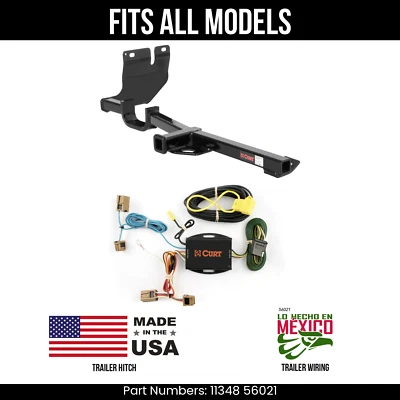 Enganche de remolque para Nissan Versa 07-11 con arnés de cableado de 4 vías para todos los modelos Curt Foto 1 de 4