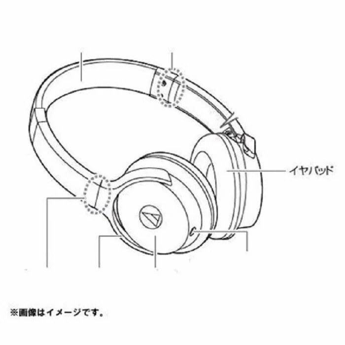 Fones de ouvido Audio-Technica HP-AR3 de substituição (1 conjunto esquerdo e direito) branco - Imagem 1 de 1