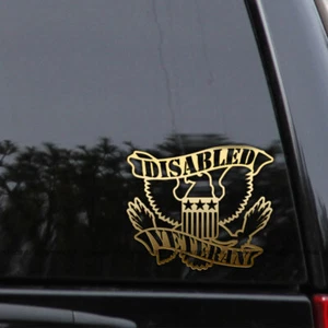 Disabled Veteran Military Army Navy Marines Vinyl Decal Sticker - Picture 1 of 2